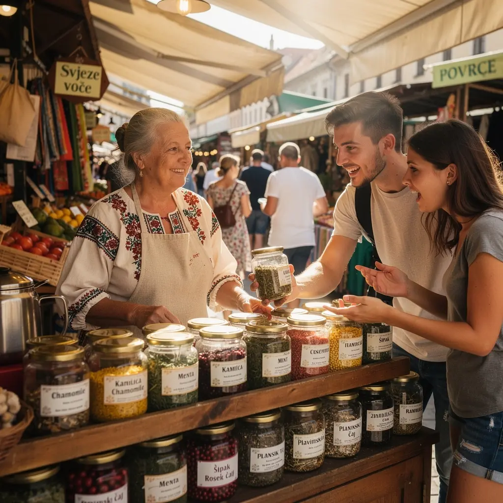 Šalica čaja s plavim cvjetovima i svježim limunom, idealna za uživanje.