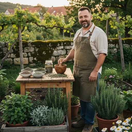 Šalica čaja s cvjetovima kamilice i medom, ukrašena svježim limunom.